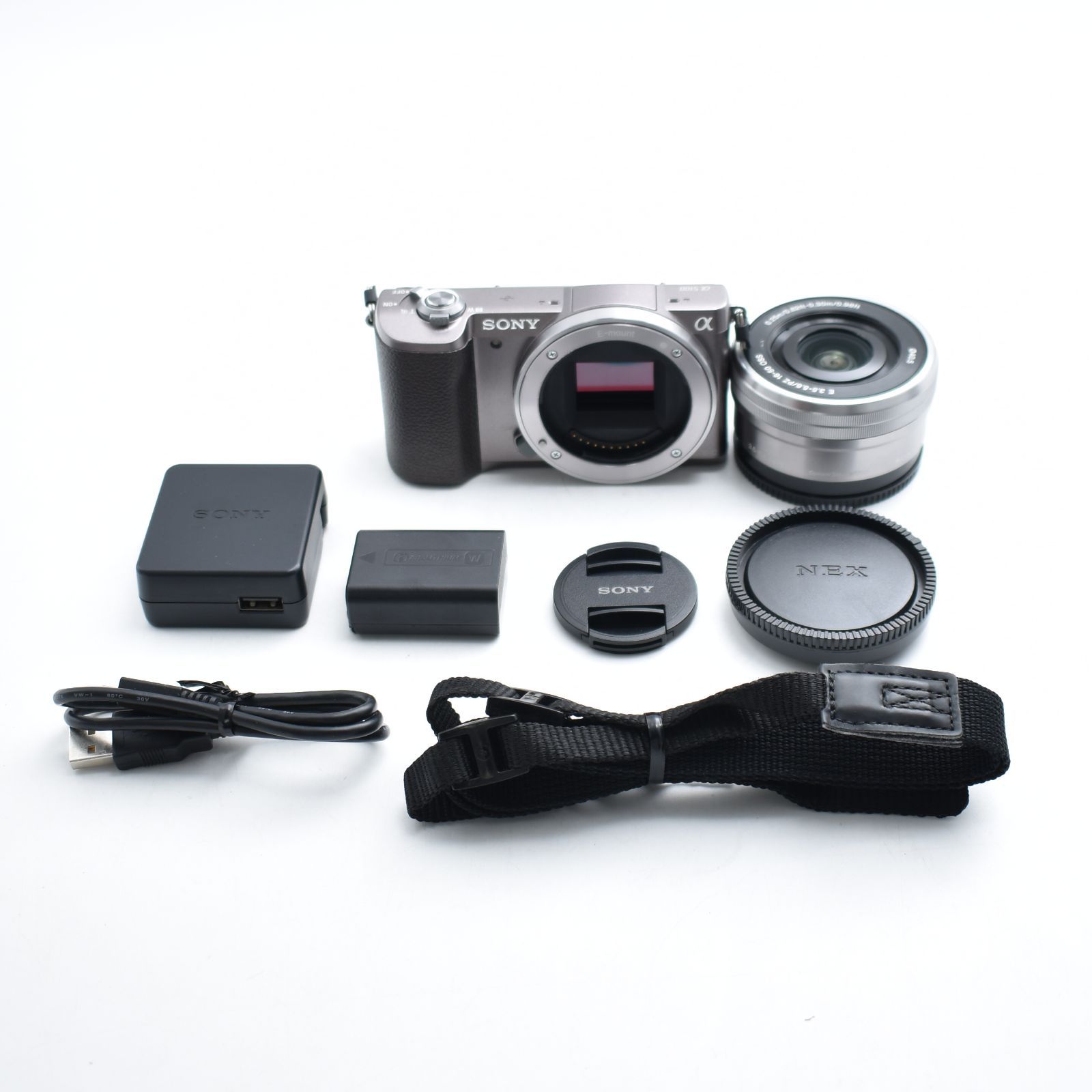 B#12674 SONY(ソニー) ミラーレス一眼 α5100 パワーズームレンズキット E PZ 16-50mm F3.5-5.6 OSS付属 ブラウン ILCE-5100L-T