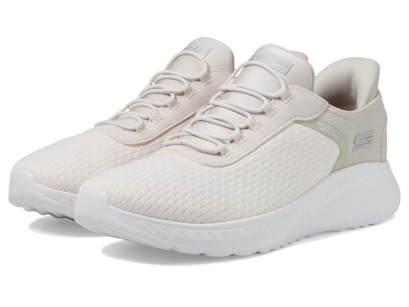 スケッチャーズ レディース シューズ スニーカー BOBS from SKECHERS Bobsquad Chaos In Color Hands Free SlipIns OffWhite オフホワ