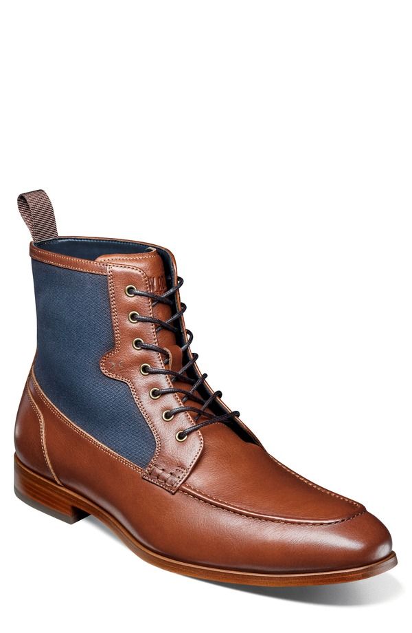 ステイシーアダムス メンズ シューズ ブーツ・レインブーツ レース Stacy Adams Brumley Moc Toe Lace Up Bootan Multi タン