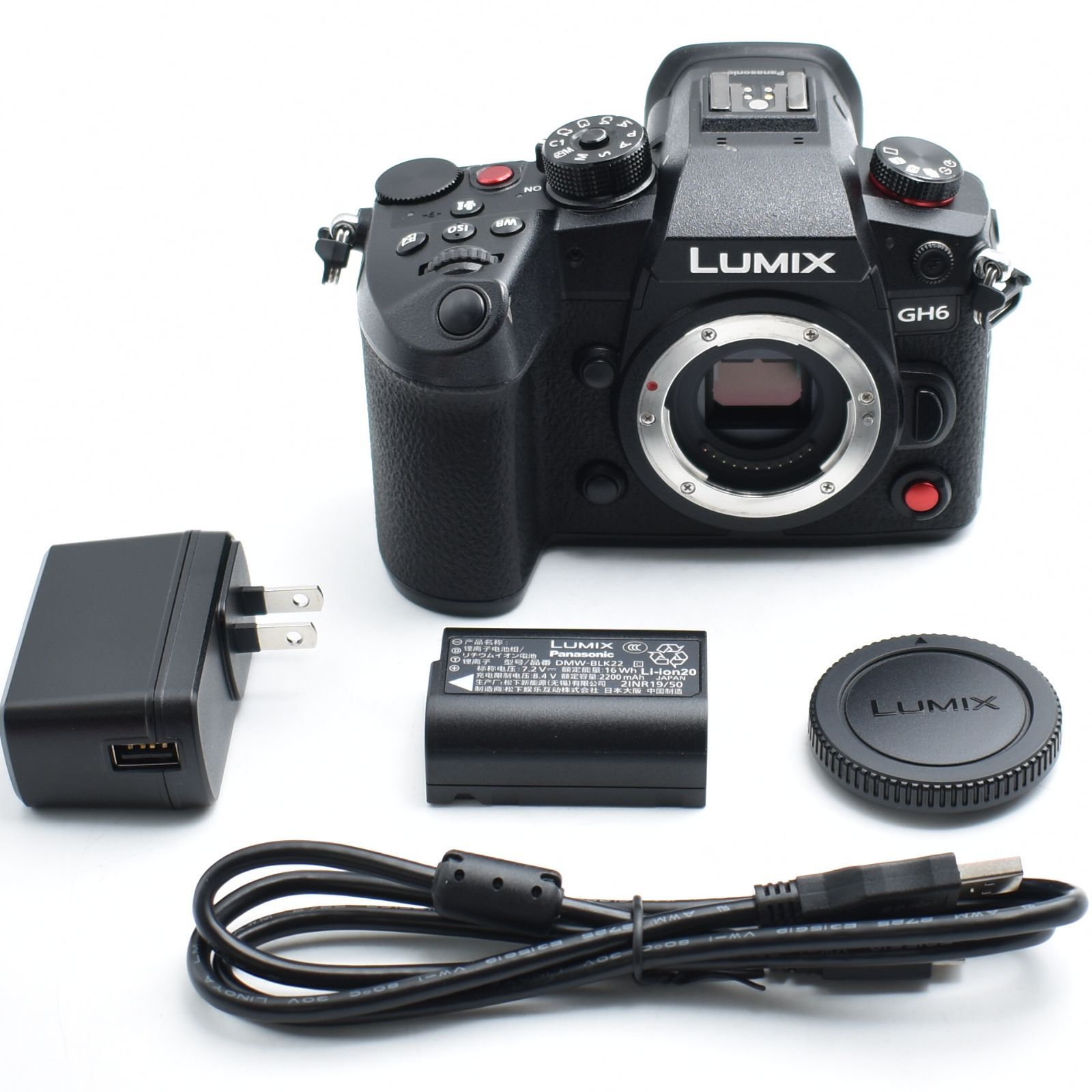 B#12709 パナソニック(Panasonic) ミラーレス一眼カメラ ルミックス GH6 ボディ ブラック DC-GH6