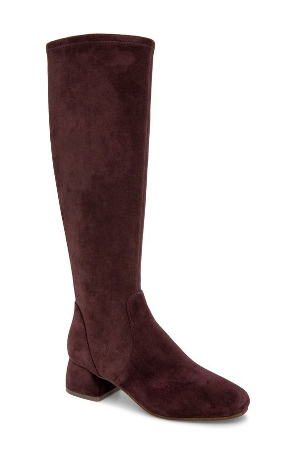 ジェントルソウルズ レディース シューズ ブーツ・レインブーツ Gentle Souls by Kenneth Colemma Stretch Knee High Boot Wine Suede ワイ
