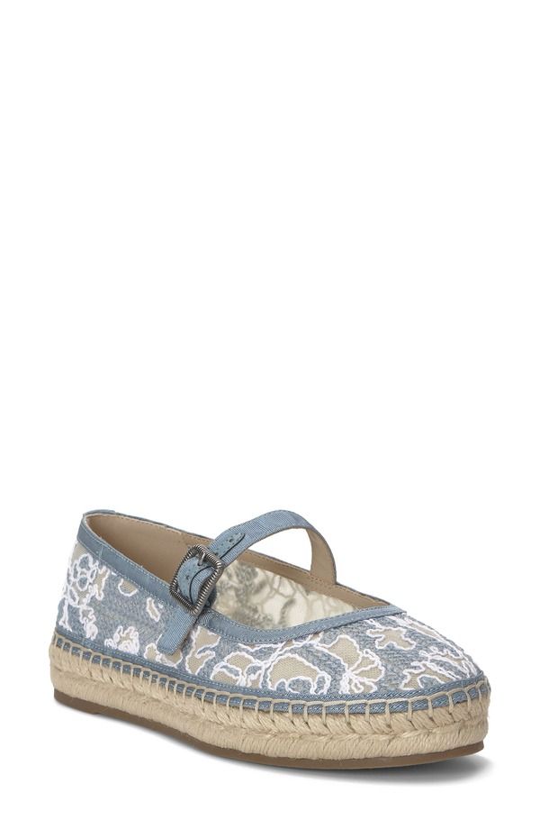 ラッキーブランド レディース シューズ サンダル Lucky Brand Orlyna Espadrille Mary Jane Flat Blue Bone Light Grey グレー