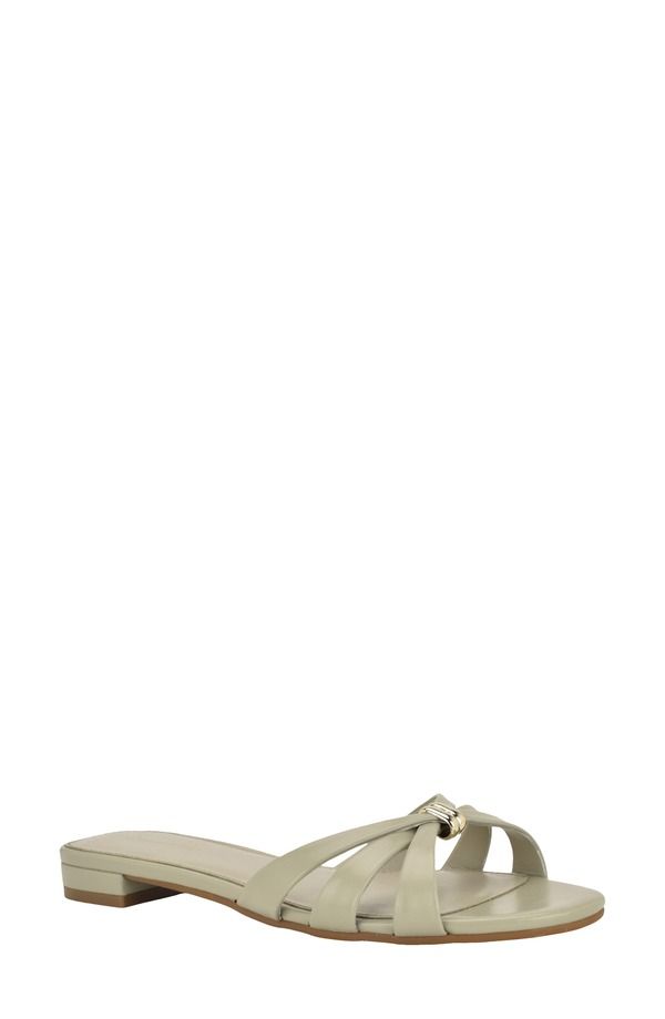 カルバンクライン レディース シューズ サンダル Calvin Klein Petula Slide Sandalight Green グリーン