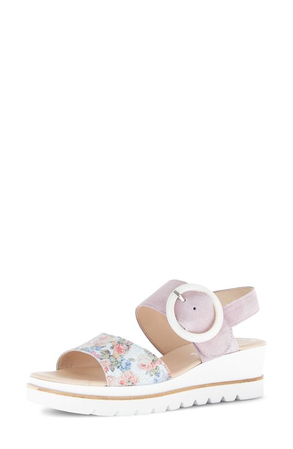 ガボール レディース シューズ サンダル Gabor Quarter Strap Wedge Sandal Flieder