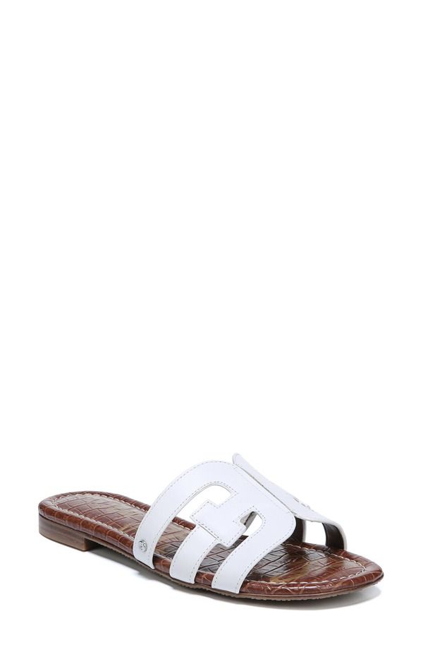 サムエデルマン レディース シューズ サンダル カットアウト Sam Edelman Bay Cutout Slide Sandal Wide Width Available White ホワイト