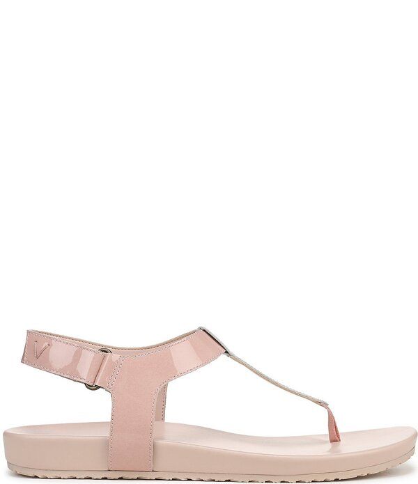 バイオニック レディース シューズ サンダル レザー Vionic Palisades Patent Leather Tstrap Sandalsmoky Rose