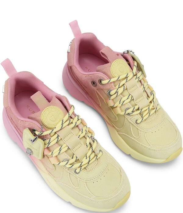 カートジェイガーロンドン レディース ボトムス カジュアルパンツ スニーカー ロゴ Kurt Geiger London Kurt Runner Ombre Logo Sneakers Yellow