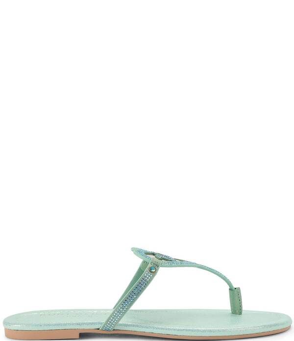カートジェイガーロンドン レディース シューズ サンダル トール ロゴ Kurt Geiger London Kurt Heart Embellished Metallic Logo TBar San