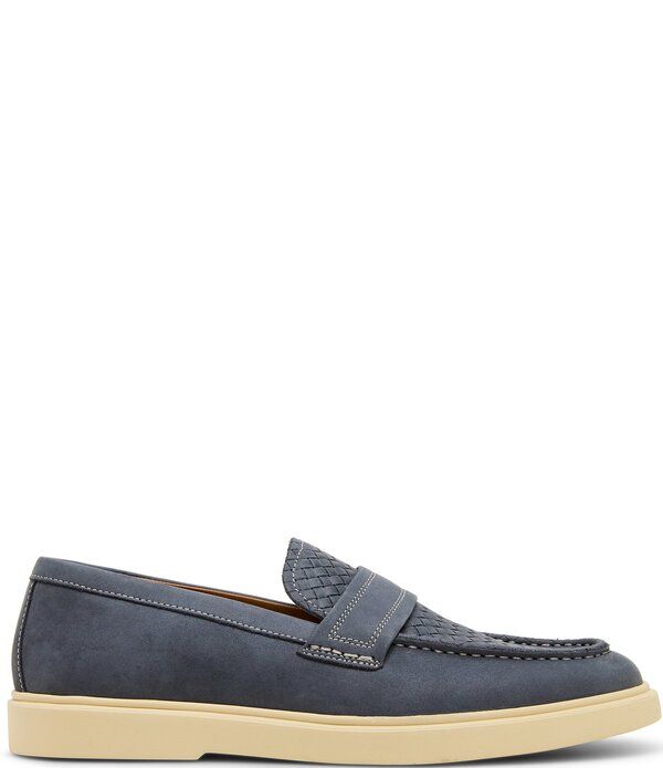 スティーブ マデン メンズ シューズ スリッポン・ローファー Steve Madden Mens Pecos Nubuck Casual Slip On Loafers Blue ブルー