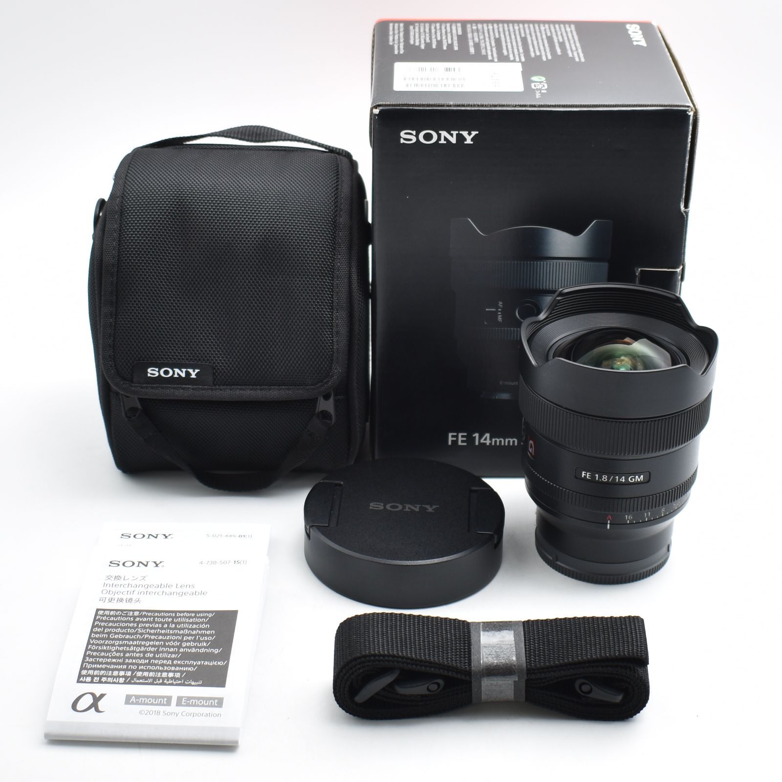 B#12708 SONY(ソニー) 広角単焦点レンズ フルサイズ FE 14mm F1.8 GM G Master デジタル一眼カメラα[Eマウント]用 純正レンズ SEL14F18GM