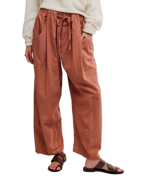 フリーピープル レディース ボトムス カジュアルパンツ Free People Womens Chambers Laid Back PullOn Pants Canyon Sun