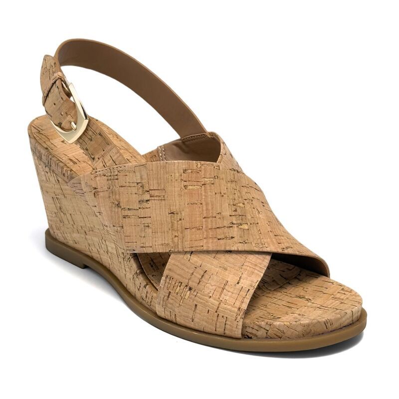 エアロソールズ レディース シューズ パンプス サンダル Aerosoles Dayonara Womens Wedge Slingback Sandals Natural