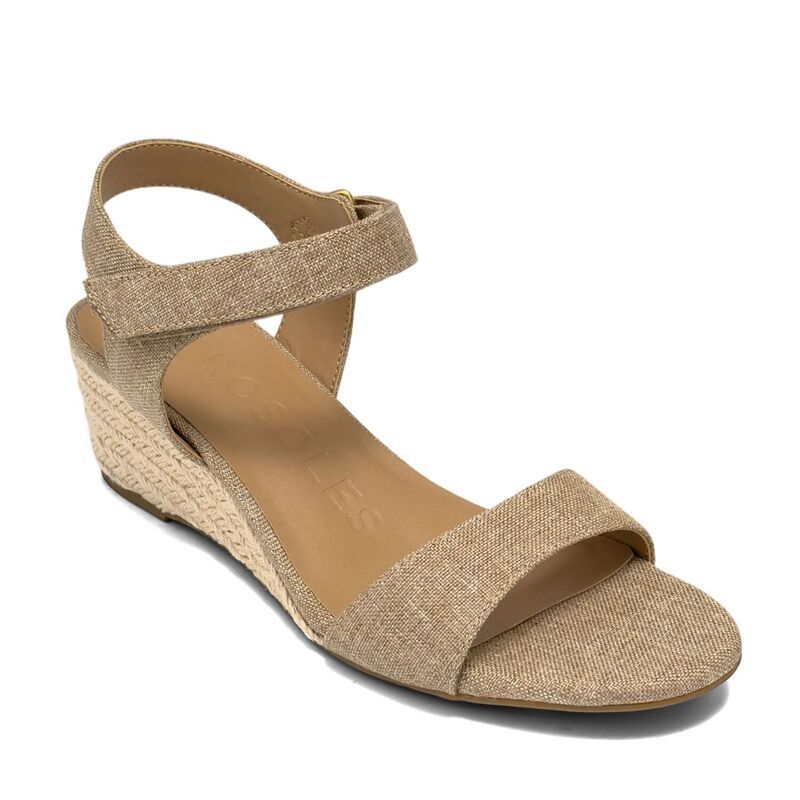 エアロソールズ レディース シューズ パンプス サンダル Aerosoles Wel Womens Open Toe Wedge Sandals Natural