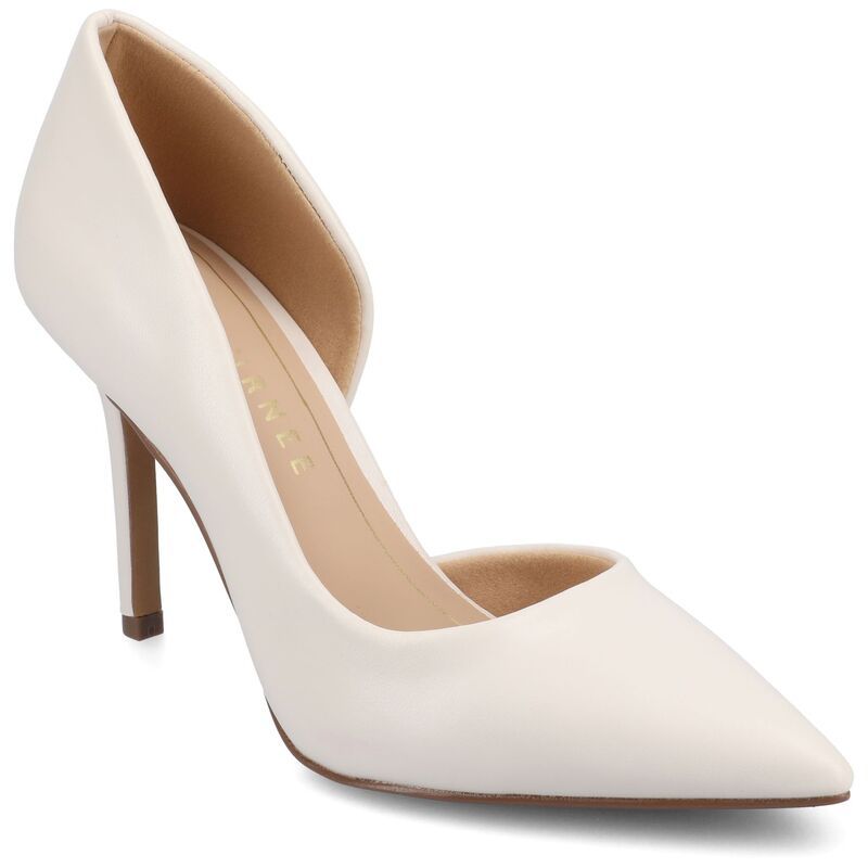 ジャーニー レディース シューズ パンプス ヒール Journee Blanca Womens Pointed Toe Stiletto Heel Pumps Bone