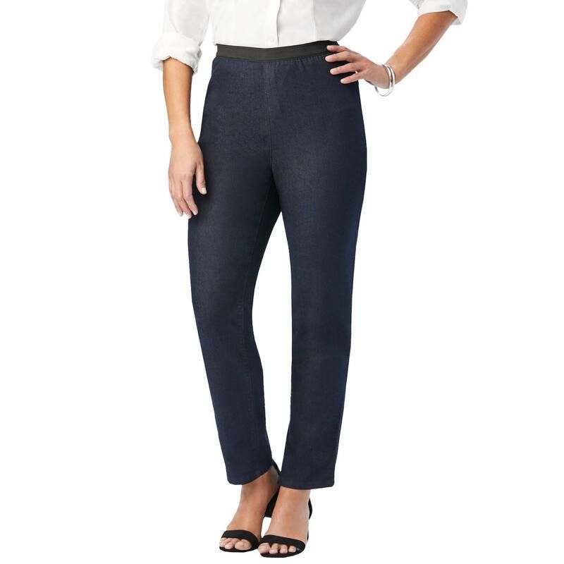 ジェシカロンドン レディース ボトムス デニムパンツ プラスサイズ Jessica London Womens Plusize Stretch Denim StraightLeg Jegging In