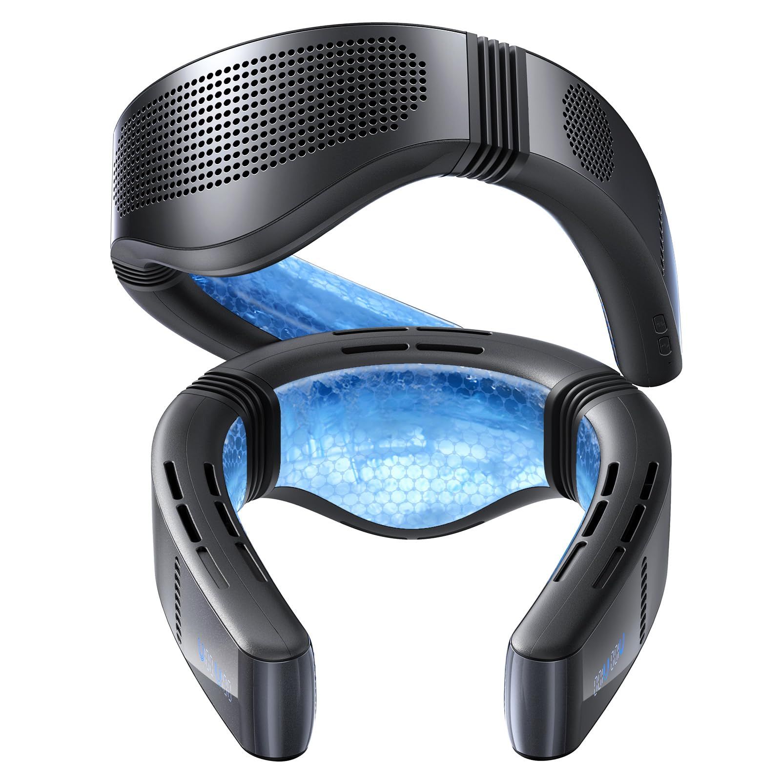 TORRAS ネッククーラー COOLIFY Cyber Fold 冷却プレート ペルチェ×3 2026新モデル 首掛け扇風機 ネックファン 360°送風 AI自動冷却 APP操作 暑さ対策 通勤 アウトドア ブラック/ 94e1ddef