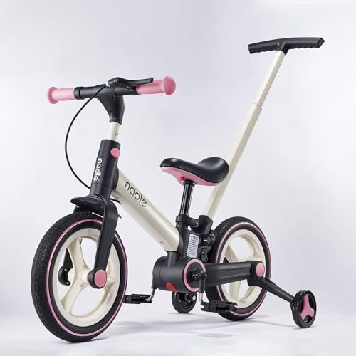 自転車 子供用 12インチ 折りたたみ 一台五役 補助輪&押し棒&スタンド付き 3色 ワンタッチ 組み立て 95％完成/ 0e060f35