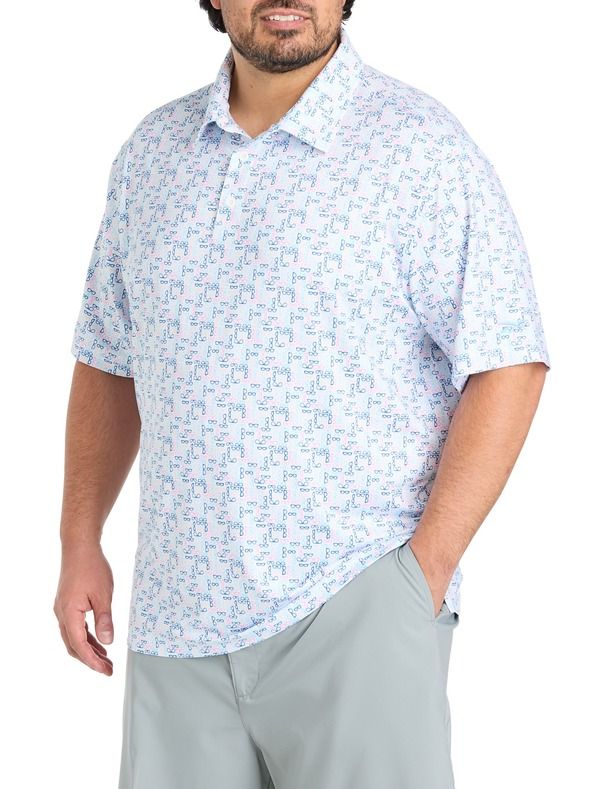 リーボック メンズ トップス ポロシャツ トール Reebok Big Tall Shades Performance Polo Shirt Multi マルチカラー