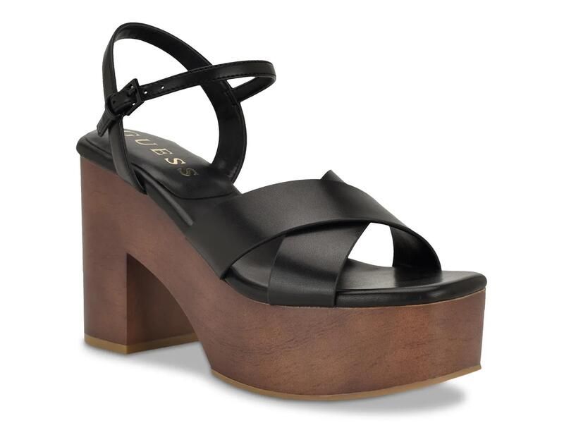 ゲス レディース シューズ サンダル プラットフォーム GuessQeelin Platform Sandal Black ブラック