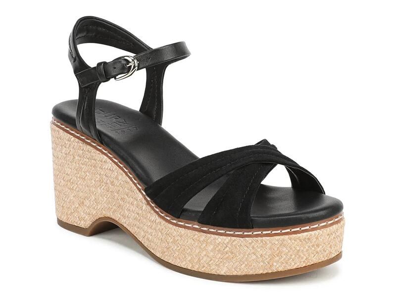 ナチュライザー レディース シューズ サンダル プラットフォーム NaturalizerDovie Platform Sandal Black Suede ブラック