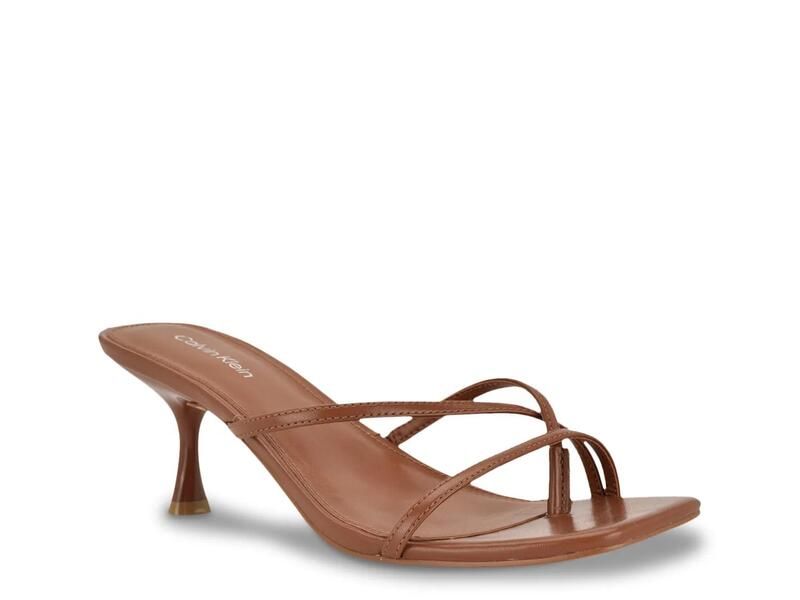 カルバンクライン レディース シューズ サンダル Calvin KleinAxella Sandal Dark Natural Beige ベージュ