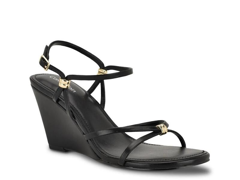 カルバンクライン レディース シューズ サンダル Calvin KleinDeliney Wedge Sandal Black ブラック