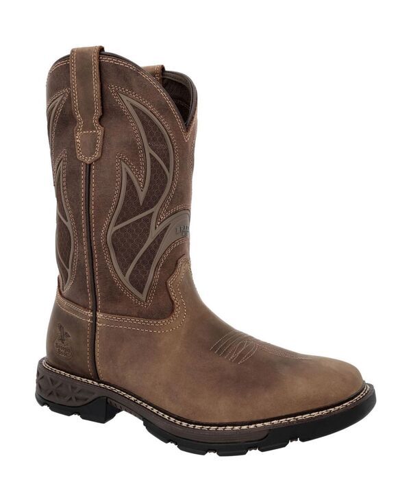 ジョージブーツ メンズ シューズ ブーツ・レインブーツ GEORGIA BOOT Mens CarboTec FLX 11 PullOn Work Boot Brown ブラウン