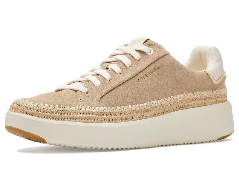 コールハーン レディース シューズ スニーカー Cole Haan Grandpro Topspin Lightweightuscan Sand SuedeIvory アイボリー