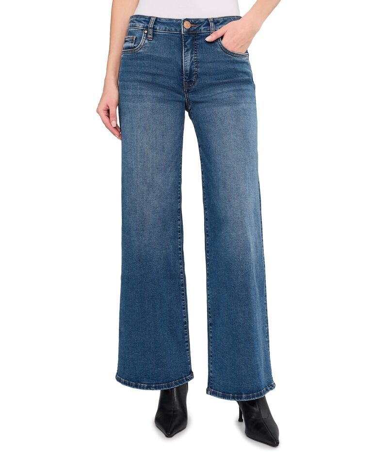 カットフロムザクロス レディース ボトムス デニムパンツ KUT from the Kloth Maya HighRise Fab Wide Legs Regular Hem in Generous