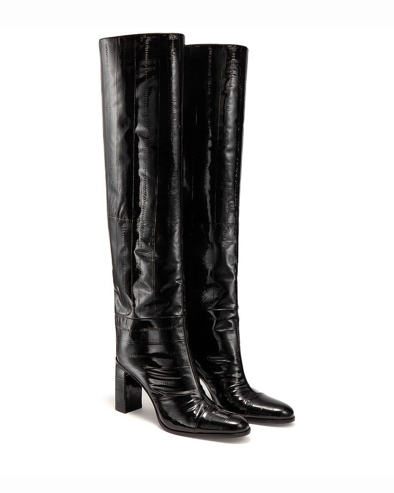 ジミーチュー レディース シューズ ブーツ・レインブーツ Jimmy Choo Womens Caly Over The Knee 85 Boots Black ブラック