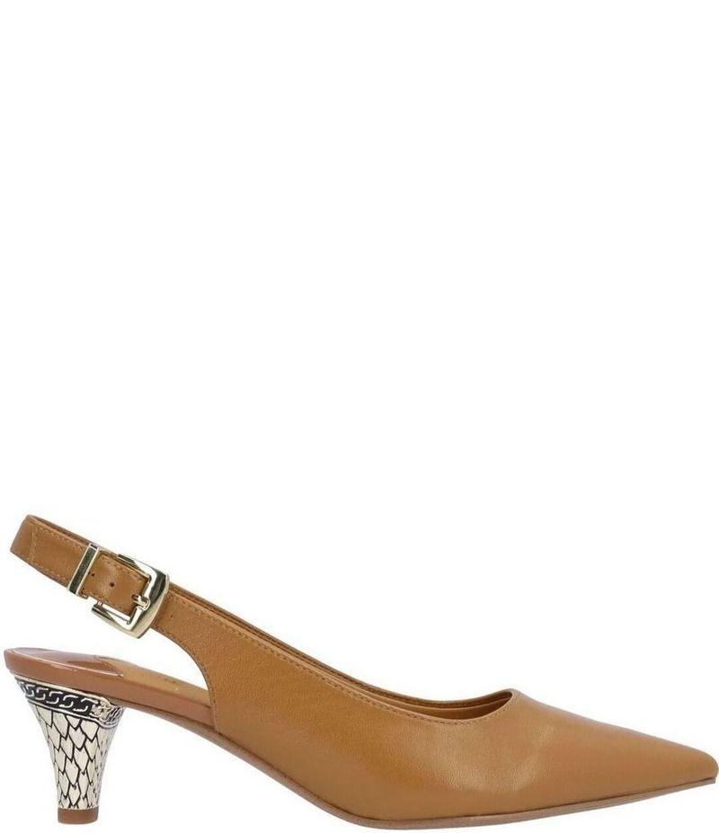 ジェイレニー レディース シューズ ヒール レザー J Renee Mayetta Leather Slingback Pumps Coffee コーヒー