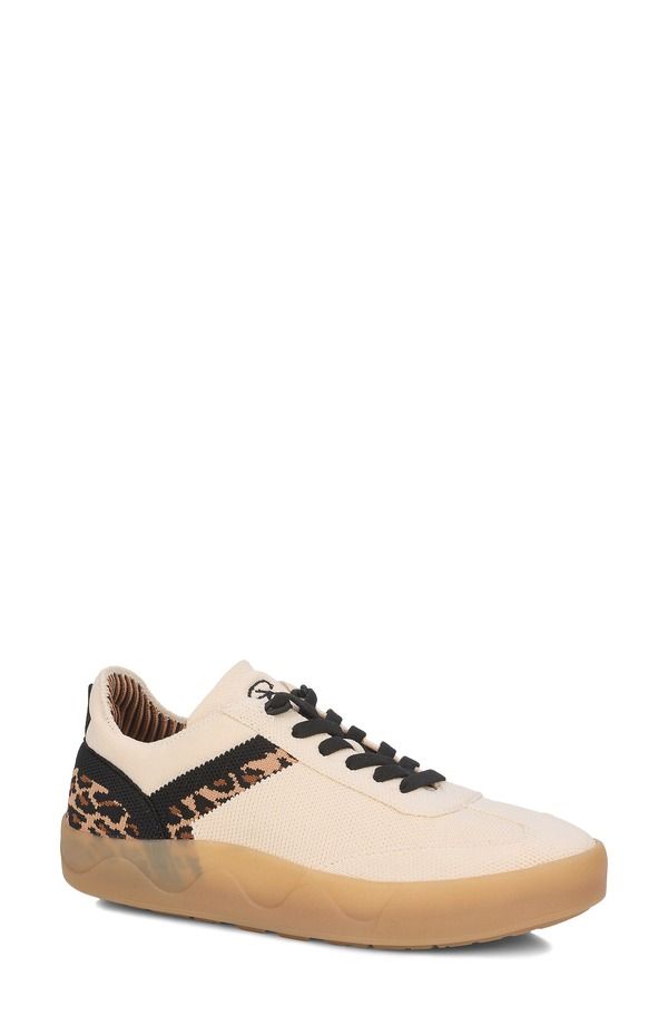 ロスハンマーソン レディース シューズ スニーカー Ros Hommerson Stella Sneaker Cream Leopard Knit クリーム