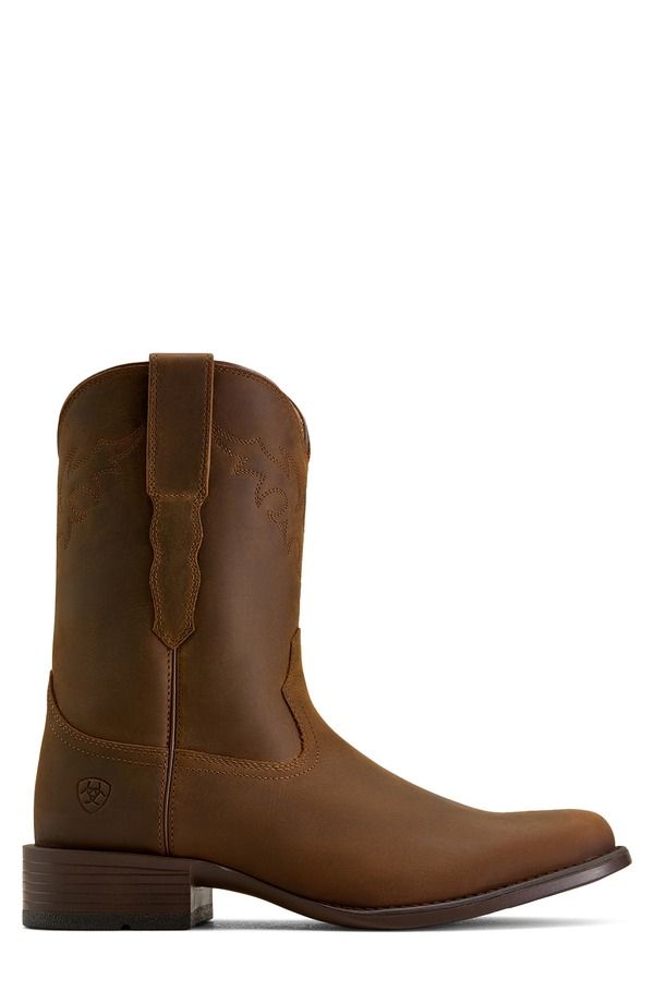 アリアト メンズ シューズ ブーツ・レインブーツ Ariat Sonoroper Toe Western Boot Distressed Brown ブラウン