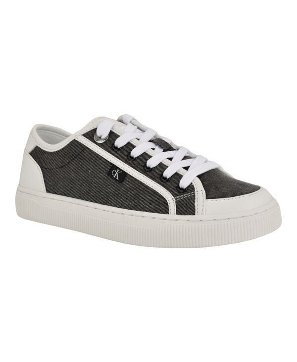 カルバンクライン レディース シューズ スニーカー レース Calvin Klein Womens Lorean LaceUp Sneakers Black ブラック