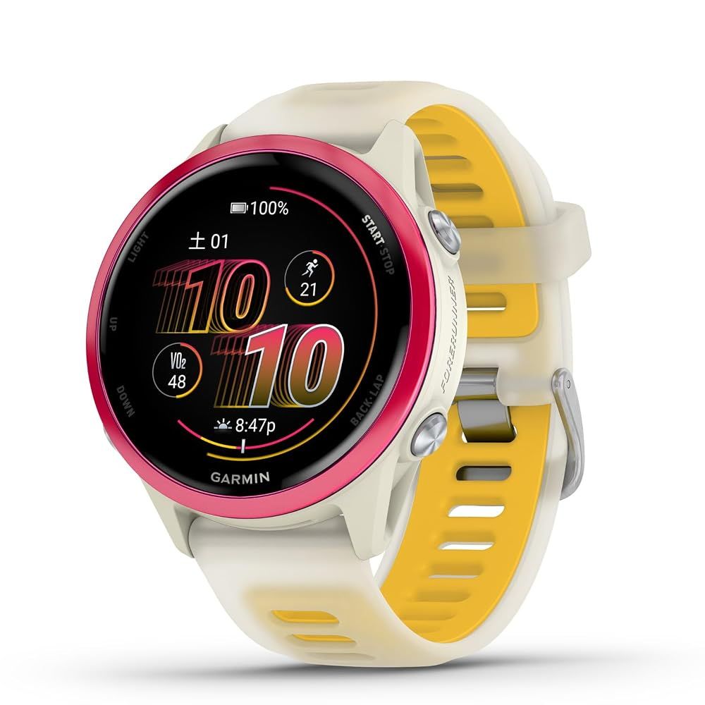 【Forerunner265後継モデル】 GARMIN(ガーミン) GPSランニングウォッチ Forerunner 570 42mm Raspberry/Mango