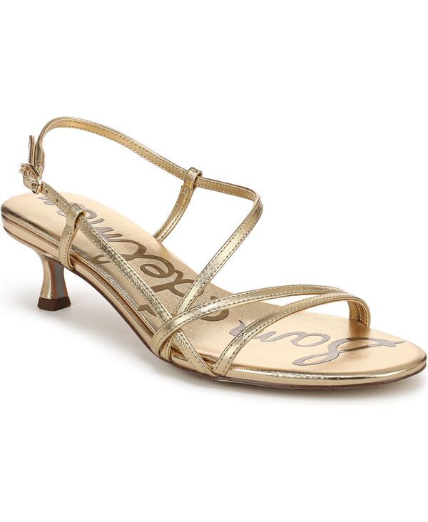 サムエデルマン レディース シューズ サンダル Sam Edelman Womens Cora Open Toe Dressandals Amber Gold Leather アンバー