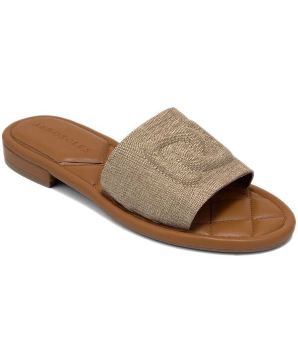 エアロソールズ レディース シューズ サンダル Aerosoles Womens Jilda Open Toe Flat Sandals Naturalinen