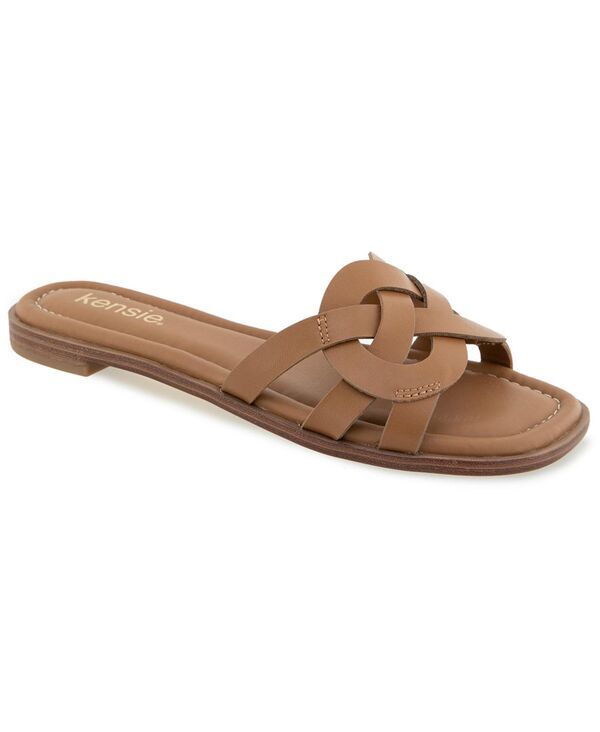 ケンジー レディース シューズ サンダル Kensie Womens Rima Flat Sandal Dark natural
