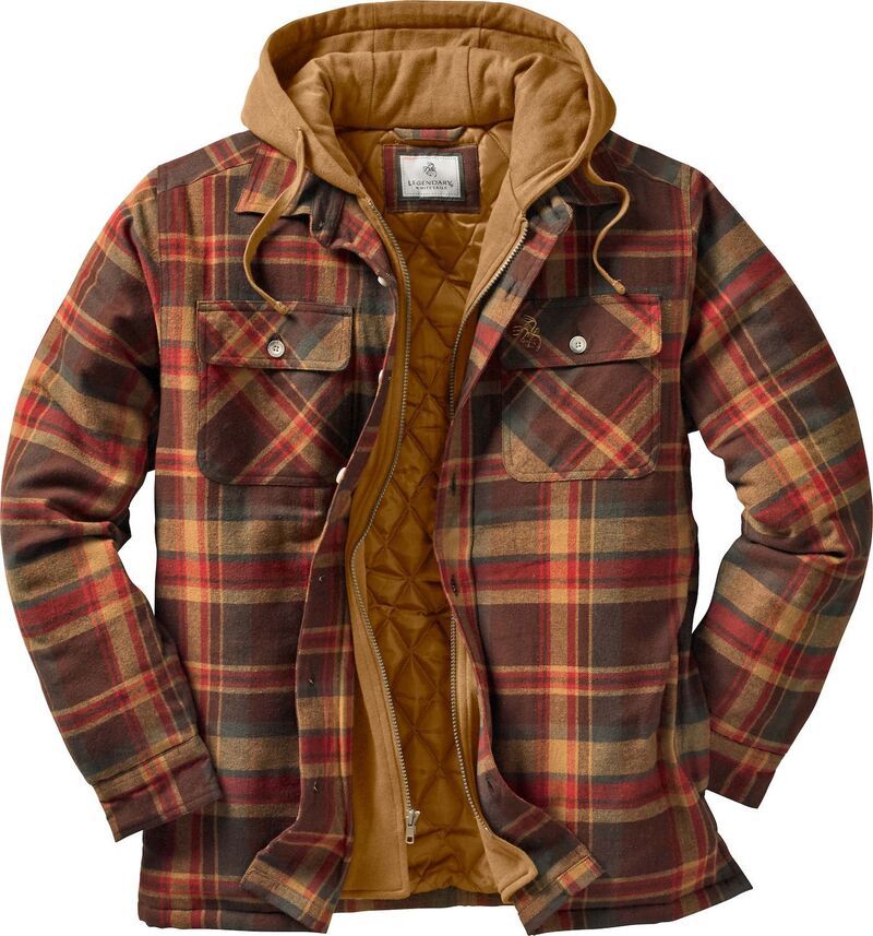 レジェンダリーホワイトテイルズ レディース アウター ジャケット・ブルゾン シャツ Mens Legendary Whitetails Maplewood Hooded Flannel Shirt J