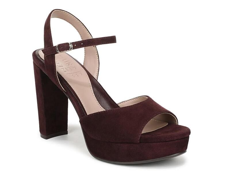 ナチュライザー レディース シューズ サンダル プラットフォーム NaturalizerMarigold Platform Sandal Wine Red Suede レッド