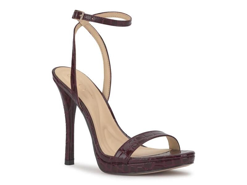 ジェシカシンプソン レディース シューズ サンダル Jessica SimpsonDivra Sandal Burgundy Croc Print バーガンディ