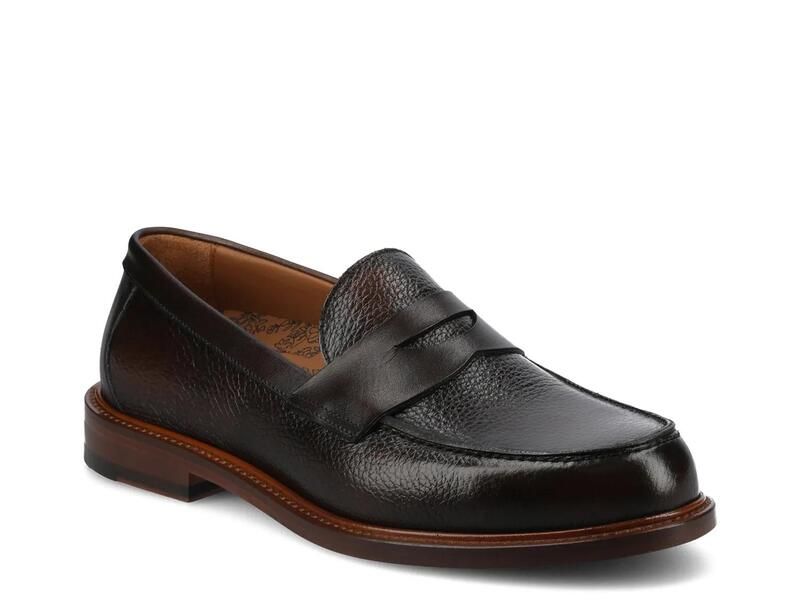 タフト メンズ シューズ スリッポン・ローファー TAFTJack Penny Loafer Dark Brown ブラウン