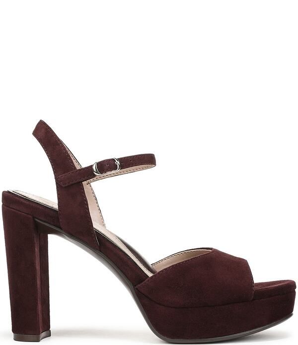 ナチュライザー レディース シューズ サンダル プラットフォーム スエード アンクル ヒール Naturalizer Marigold Suede Ankle Straplatform Block H