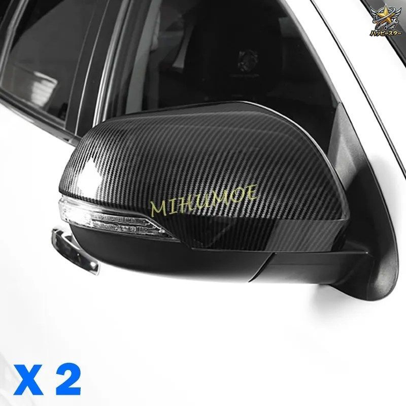 2016-2025 MITSUBISHI PAJERO MONTERO SPORT MK3 L200 TRITON カーボンファイバーミラーカバーキャップトリム 2020 - 23 7,406円