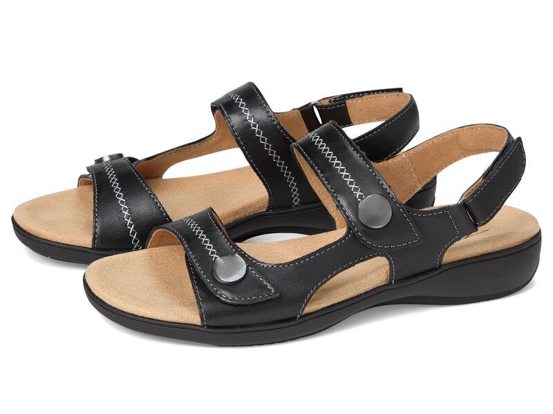 トロッターズ レディース シューズ サンダル Trotters Romi Stitch Black ブラック