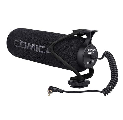 Comica CVM-V30 LITEビデオガン外付けマイク高性能SONY/Nikon/Canon/一眼レフカメラ/iPhone/Huawei用(黒)★ 8772a0e8