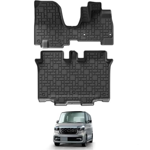 LUCKEASY ホンダ 新型 N-BOX/N-BOXカスタム JF5 JF6 専用 フロアマット 立体タイプ ラバータイプ 3D立体マット N-BOX JF5 3Dフロアマット TPE素材 立体構造 Nボックス n-boxカスタム カーマッ b7a916a5