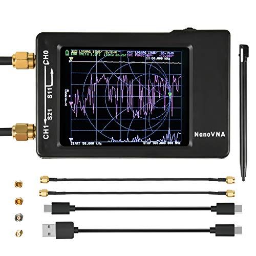 【新品】NanoVNA-H アンテナネットワー クアナライザ 50KHz-1.5GHz 2.8インチLCDデジタルディスプレイタッチスクリーン短波MF HF VHF UHFアナライザ定在波 DIY e8b99a1e
