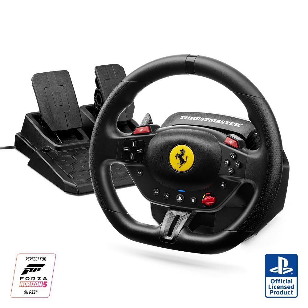 【Ferrari公式ライセンス製品】Thrustmaster T98 Ferrari 296 GTB PS5/PS4/PC(Windows 10/11)対応 ステアリングコントローラー Ferrari公式ライセ [T98 Ferrari 296 GTB PS]