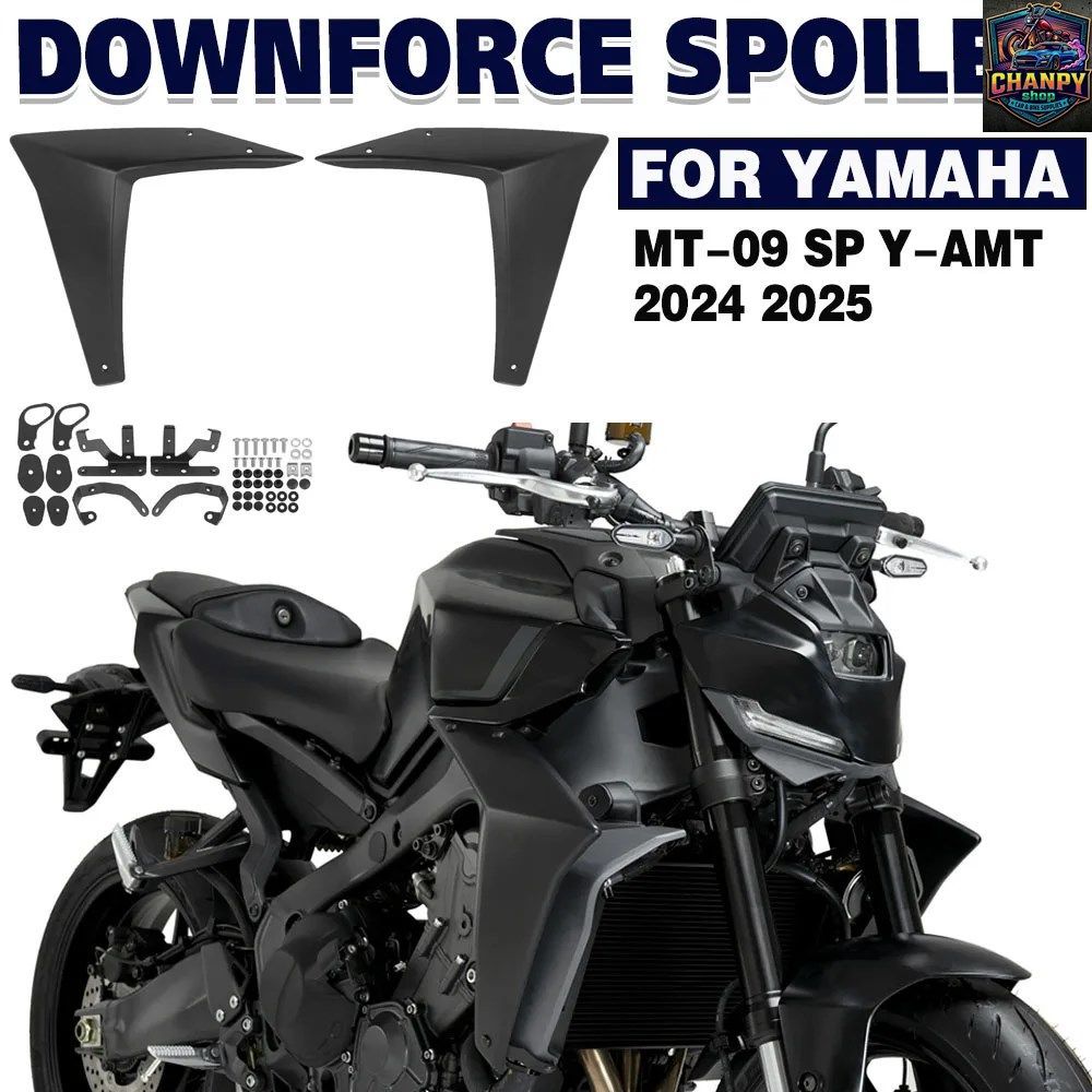 MT-09 Y-AMT 2024 2025 サイドウィンドディフレクター オートバイサイドスポイラー ヤマハ MT09 SP ダウンフォース エアロダイナミックウィ 8,953円